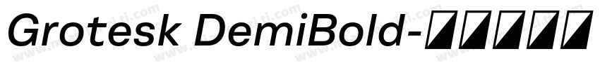 Grotesk DemiBold字体转换